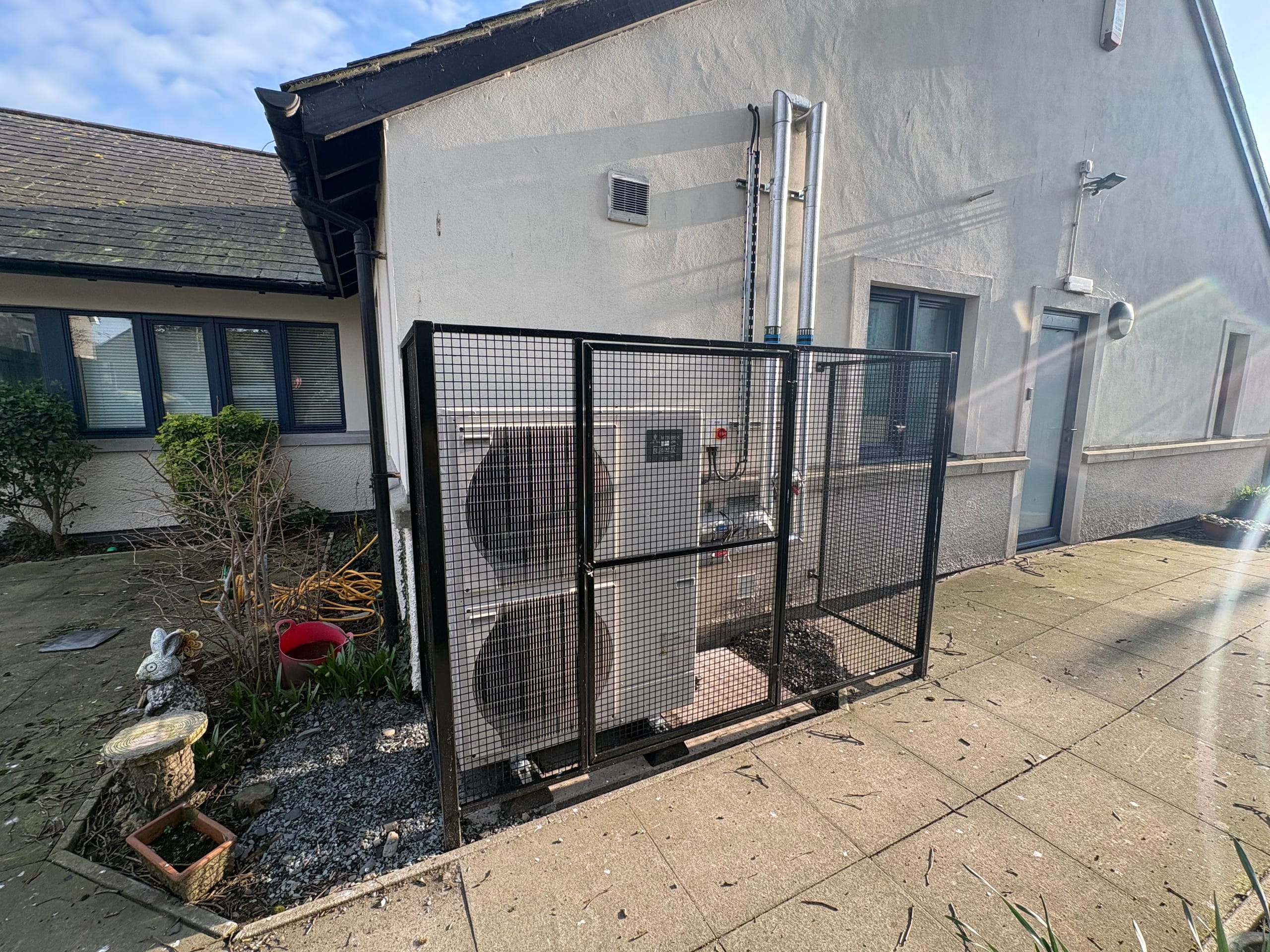 Air source heat pump installation at an Ulverston care home